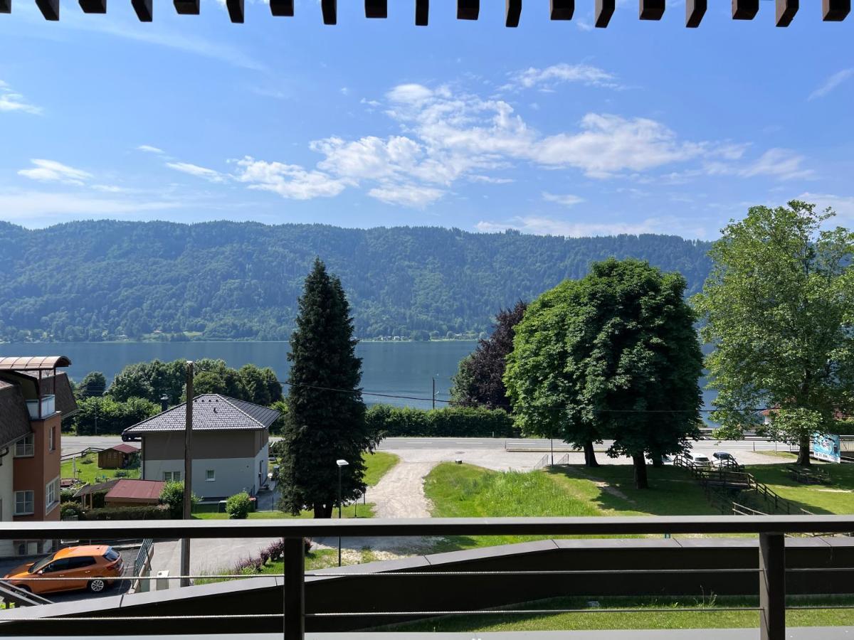 Ferienwohnung Mit Seeblick - Ossiacher See Gerlitzen Sattendorf Bagian luar foto