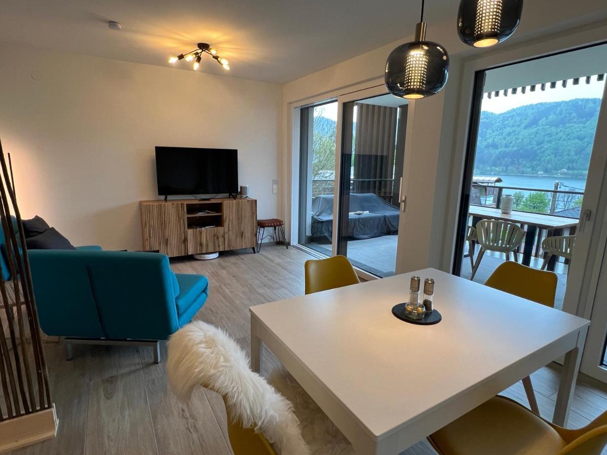 Ferienwohnung Mit Seeblick - Ossiacher See Gerlitzen Sattendorf Bagian luar foto